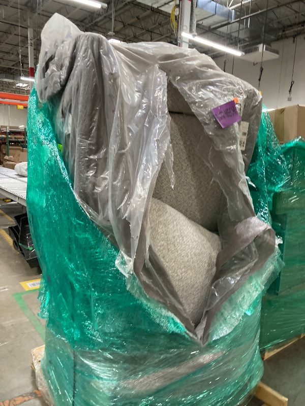 Photo 1 of **factory sealed ***Benjara Emma 68 Inch Loveseat with 2 Accent Pillows, Oversized, Polyester, Gray and Black