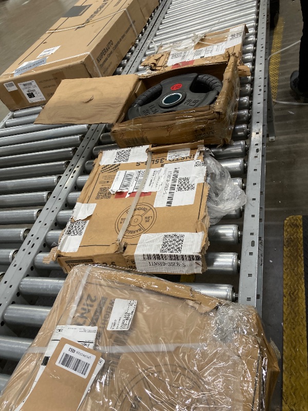 Photo 1 of **5 piece ***Fitvids Olympic 2-Inch Cast Iron Barbell Set, Including 255 Pounds Weight Plates Set & 7FT Olympic Bar(300 Pounds Total), Multiple Packages