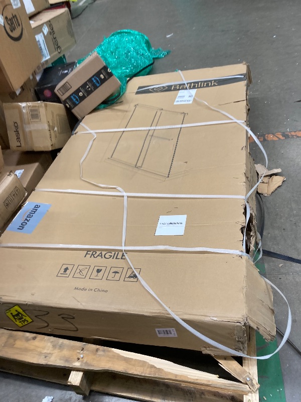 Photo 1 of ***factory sealed ****Bathlink Frameless Double Sliding Tub Shower Door 59-60" W x60 H, 5/16" (8mm) Thick Easy-Clean Tempered Glass, Easy Installation, Safety Tested Glass Tub Doors Matte Black