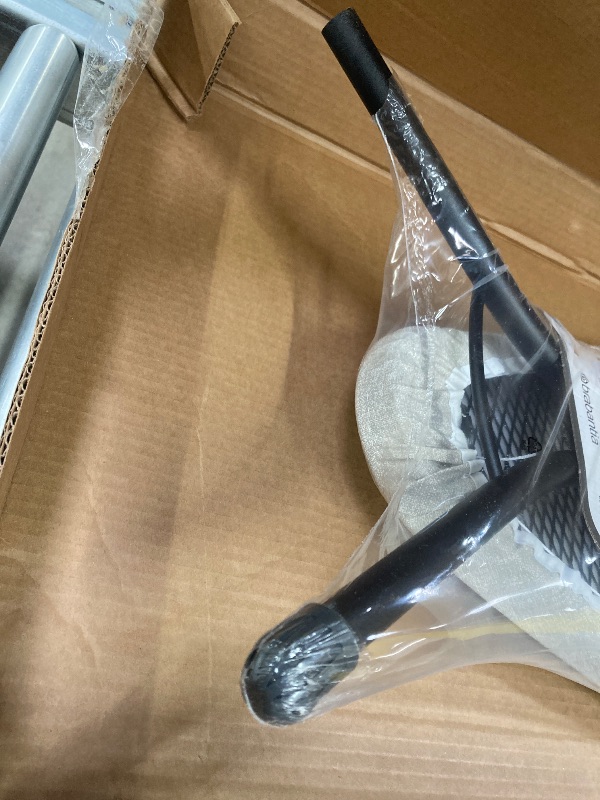 Photo 1 of ***BENT AND MISSING CAP ON 1 LEG***Brabantia - Ironing Board B – Solid Steam Iron Rest – Adjustable Height – Non-Slip Rubber Feet – 100% Fairtrade Cotton Cover with Foam Padding – Foldable – Denim Gray – Size B (49 x 15 in)***BENT AND MISSING CAP ON 1 LEG