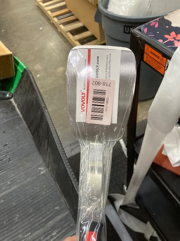 Photo 1 of **2 pack**Stainless Steel Spatula Turner, Slotted Metal Spatula for Kitchen Use,VOVOLY Heavy Duty Cooking Turner, Wide Blade with Beveled Edge and Heat Resistant Silicone Handle, Dishwasher Safe