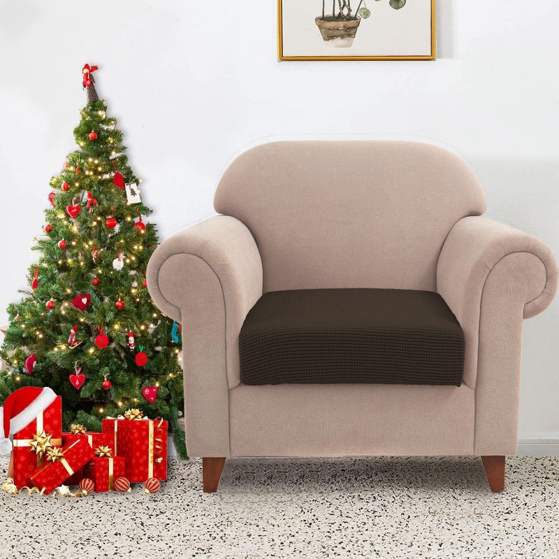 Photo 1 of **they just catch him**Repellent Sofa Cushion Covers Jacquard High Stretch Fabric Furniture Protector for Living Room, Washable Sofa Seat Slipcover, 2 Seater (Chair...