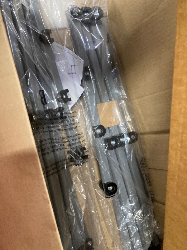 Photo 1 of ***PARTS ONLY -SELLING AS IS*** Honey-Can-Do Collapsible Laundry Drying Rack, Sturdy Steel, Foldable & Portable Clothes Drying Rack, Space-Saving Design, Indoor & Outdoor Drying, Ideal for Laundry Room 50lb Capacity, Silver