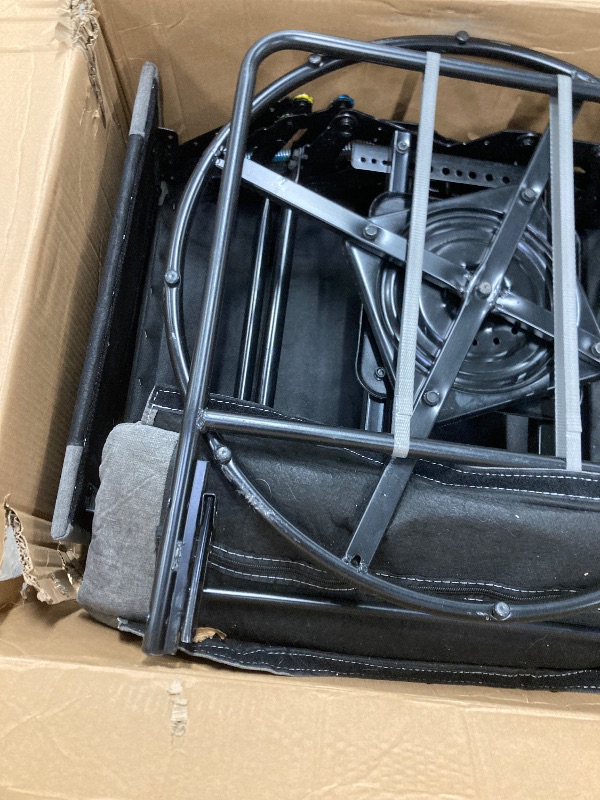 Photo 1 of ***(PARTS ONLY -MISSING PARTS -SELLING AS IS)*** JONPONY Massage Swivel Rocker Recliner Chair with Vibration Massage and Heat Ergonomic Lounge Chair for Living Room with Rocking Function and Side Pocket, 2 Cup Holders, USB Charge Port ,Grey ***BOX RIPPED