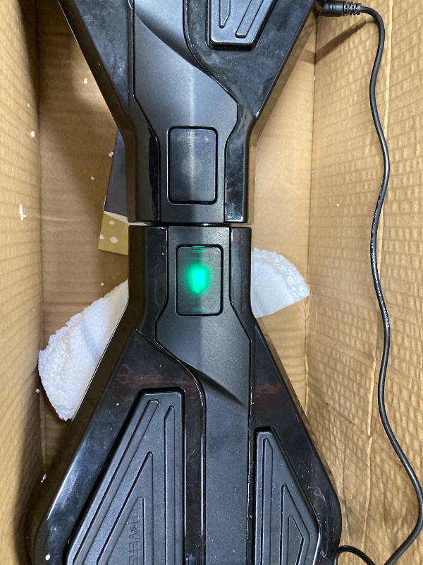 Photo 1 of **WITH CHARGER**Starship Electric Hoverboard with Bluetooth Speaker, Chrome Color Self Balancing Scooters with Science Fiction Design and 6.5 inch LED Wheels (Chrome Black)