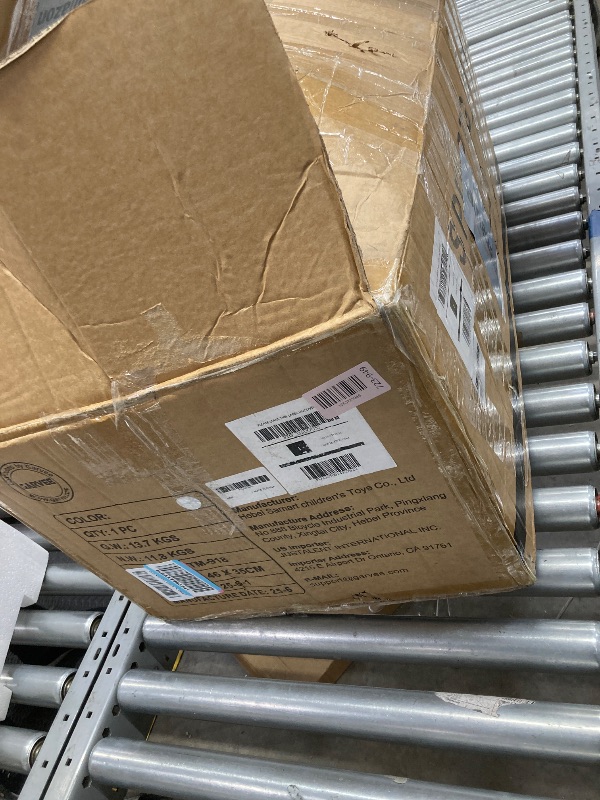 Photo 1 of **MISSING PARTS***12V Kids Ride On Toys Car w/Parent Remote Control, Spring Suspension, LED Lights, Bluetooth, Music, USB, Early Education, Volume Control, Off-Road ATV 4 Wheeler Design w/Colorful LED Flag, Boys Girls