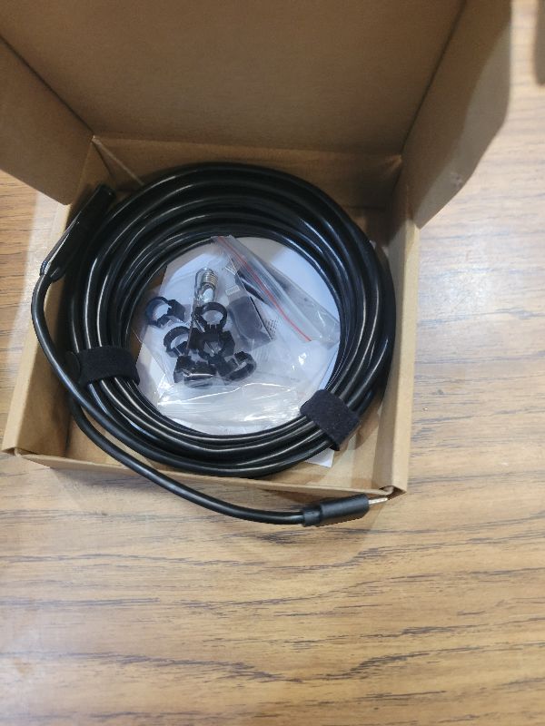 Photo 1 of 1920P HD Borescope with 8 Adjustable LED Lights,Endoscope Camera with Light,IP67 Waterproof Snake Inspection Borescope for iPhone Android,Semi-Rigid Cable for Automotive Plumbing HVAC