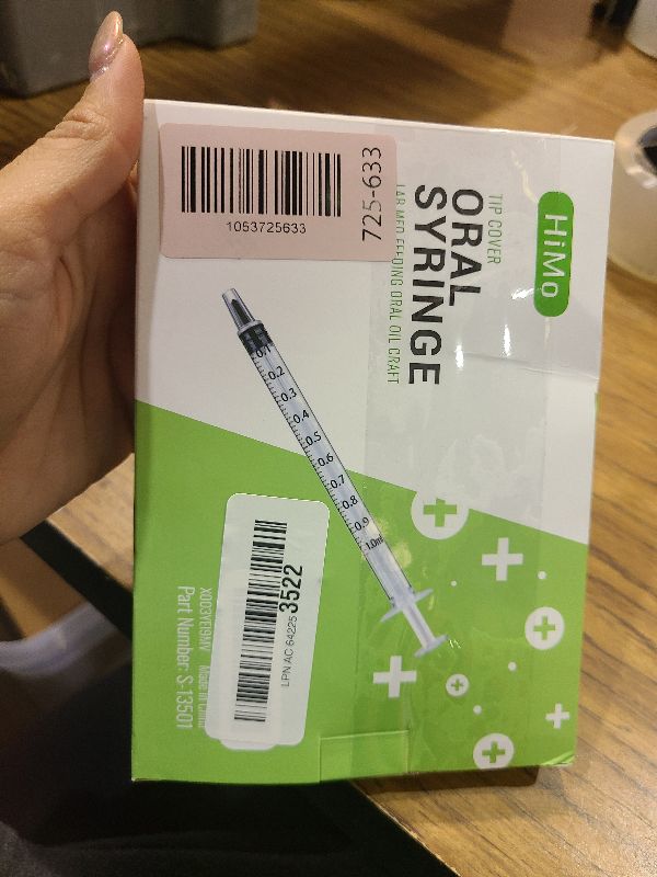 Photo 1 of 20 Pack 1ml Syringe with Cap for Liquid, 1cc Plastic Small Syringes with Cover, Non-Sterile, No Needle