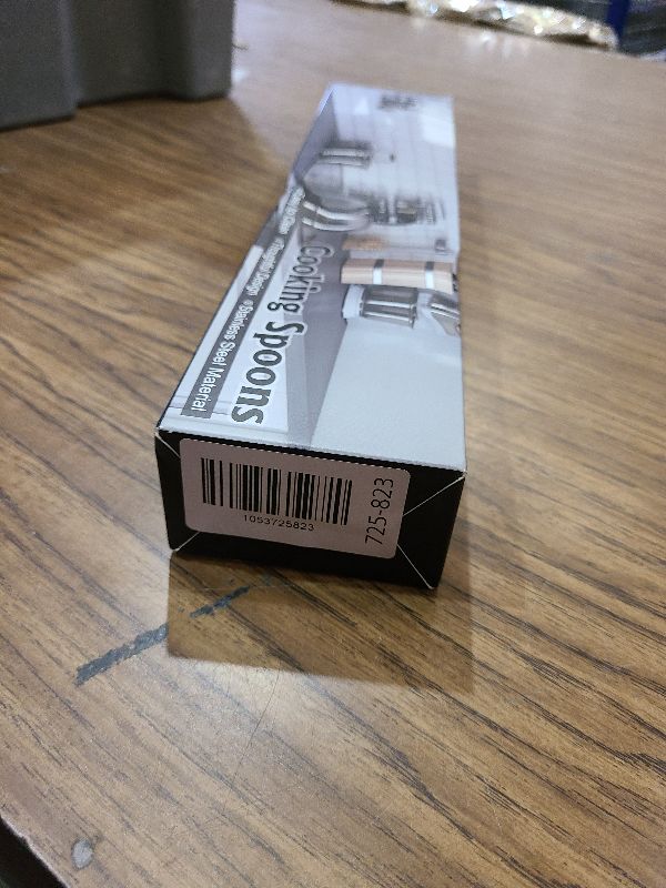 Photo 1 of 2 Pcs Stainless Steel Cooking Spoons Set, Solid & Slotted Metal Serving Spoons, Heavy Duty Sturdy Large Soup Ladle, High Heat Resistant Kitchen Cooking Utensils for Mixing, Stirring, Easy to Clean