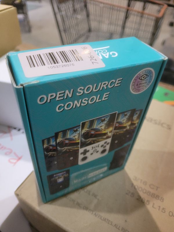 Photo 1 of ?R36MAX 4000mAh Portable Rechargeable Handheld Retro Game Console,Comfort Non-Slip Handheld Standing Retro Game Console with 64G TF Car,4.0-inch Screen,for Office,Purple Gray