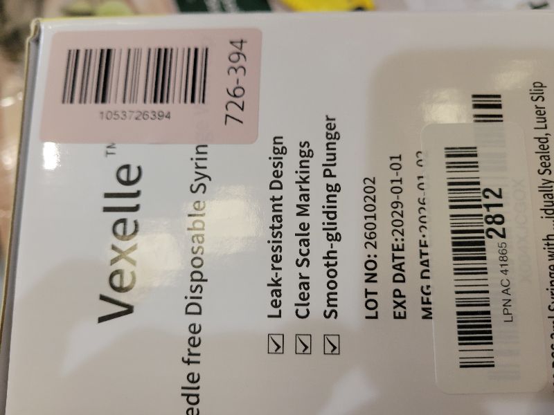 Photo 1 of 100 PCS 3ml Syringe with Cap for Liquid, Oral Syringe without Needle for Medicine Dropper, Colostrum Collect, Feeding Pets, Liquid Measuring, sterile Individually Sealed, Luer Slip