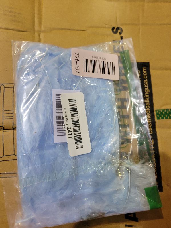 Photo 1 of 100pcs Light Blue Feathers Fluffy Turkey Marabou Feathers 4-6 Inches for Crafts Dream Catcher Fringe Trim Colored Feathers Fly Tying Material