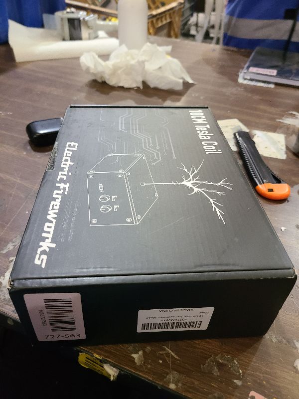 Photo 1 of 10 Cm Solid State Bluetooth Musical Tesla Coil Touchable Artificial Lightning Spark Gap Arc Generator Desktop Toy Arc Plasma Electric Power Wireless Transmission Science Teaching Experiment Model