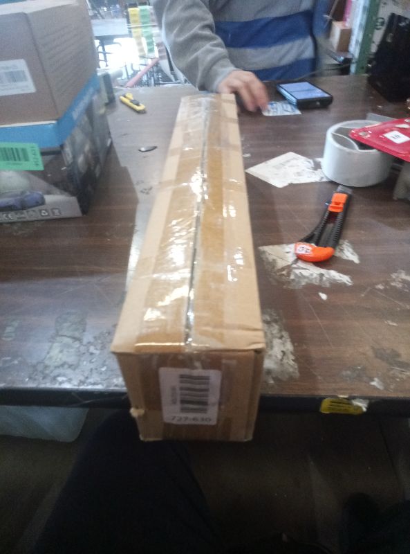 Photo 1 of 2 Pack Industrial Curtain Rods for Windows 28 to 48 Inches, Blackout Wrap Around Curtain Rod, for Indoor and Outdoor, 5/8 Inch Diameter, 33 to 45 Inches, Black