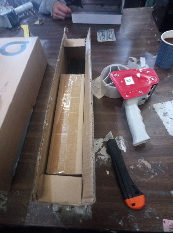 Photo 1 of 2 Pack Industrial Curtain Rods for Windows 28 to 48 Inches, Blackout Wrap Around Curtain Rod, for Indoor and Outdoor, 5/8 Inch Diameter, 33 to 45 Inches, Black