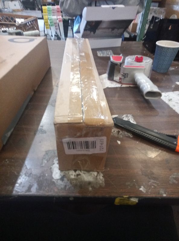 Photo 1 of 2 Pack Industrial Curtain Rods for Windows 28 to 48 Inches, Blackout Wrap Around Curtain Rod, for Indoor and Outdoor, 5/8 Inch Diameter, 33 to 45 Inches, Black