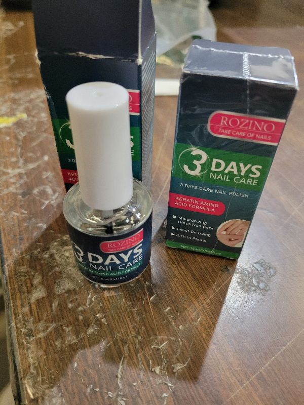 Photo 1 of 2 PCS 3 Days Nail Care, Keratin Amino Acid Formula for Strengthening & Hydration, Treatment for Dry, Weak, Fragile Nails