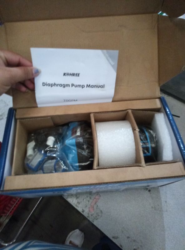 Photo 1 of 2025 Upgraded Kohree RV Fresh Water Pump 7GPM 70PSI, 12V DC Water Pump, Self-Priming, Five Chamber Diaphragm Pump with Heavy Duty Pressure Switch and Strainer for RV, Marine, Yacht, Caravan