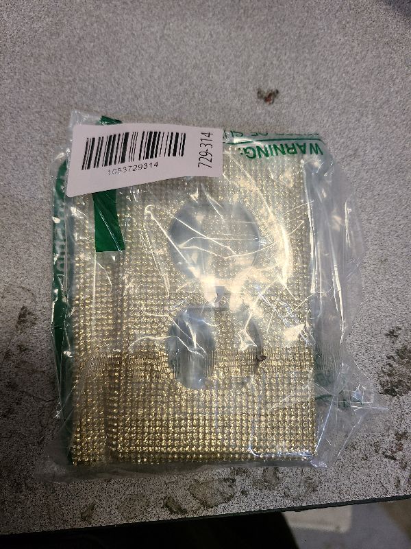 Photo 1 of 2 Pieces Sparkly Light Switch Cover Bling Outlets Cover Bling Light Switch Cover Diamond Outlet Cover Rhinestones Wall Plate Cover Crystal Shiny Wall Plate Cover (Duplex Outlet, Gold)