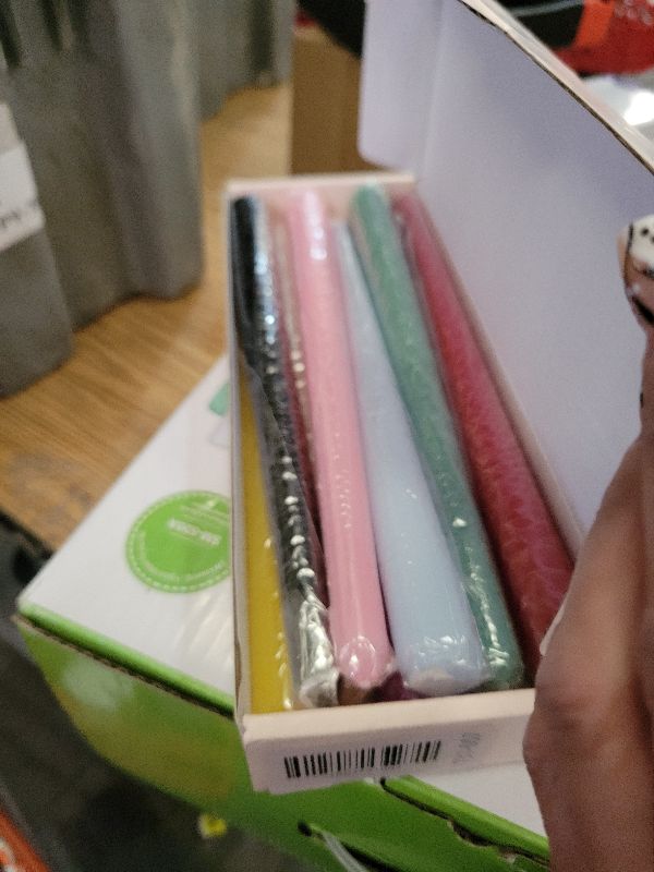 Photo 1 of 10 Inch Colored Taper Candles for Religious and Spiritual Settings, 10 Pack Unscented Candlesticks for Holiday, Seasonal Celebration and Home Decoration