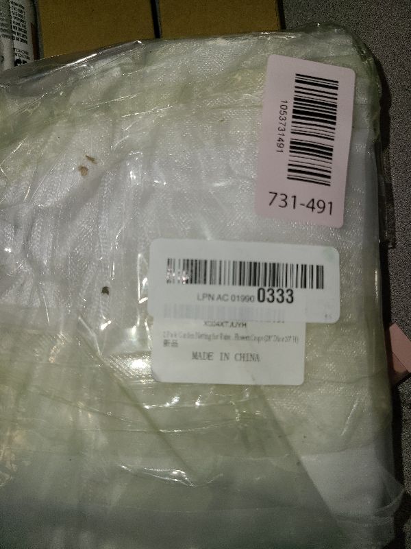 Photo 1 of 2 Pack Garden Netting for Raised Beds, Ultra-Fine Mesh Plant Covers with Drawstring, Bird, Pest & Small Animal Barrier for Vegetables, Fruits & Flowers, Fits 2 ft Dia x 1 ft H Round Raised Beds