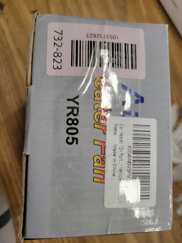 Photo 1 of 12V Portable Car Heater & Defroster, 3-in-1 Multi-Function Windshield Heater with Fast Heating, Defrost & Defog | 360° Adjustable Plug In Auto Heater for Vehicle, SUV, RV, Truck