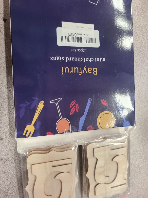 Photo 1 of 12pcs Mini Chalkboard Signs with Stand,Food Labels for Party Buffet, Food Tag/Name Card for Wedding Table, Name Tag Drink Labels Taco/Candy Bar/Bake Sale Food Sign, Catering Supplies Buffet Display