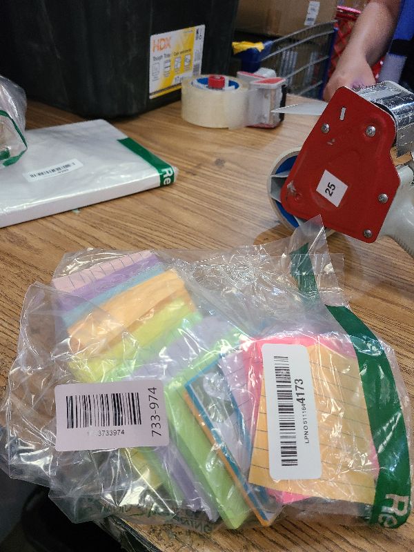 Photo 1 of (18 Pads) Lined Sticky Notes 3x3 in Bright Ruled Post Stickies Colorful Super Sticking Power Memo Pads