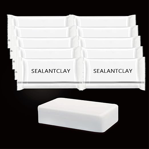 Photo 1 of 10-Pack Premium Waterproof Wall Repair Sealing Clay Duct Seal Ideal for Wall Hole Repair, Air Conditioning and Drainage Pipes Quick and Easy Solution