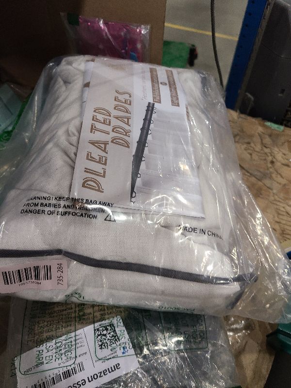 Photo 1 of 100 Inch Light Filtering Curtains for Sliding Glass Doors 2 Panels Set