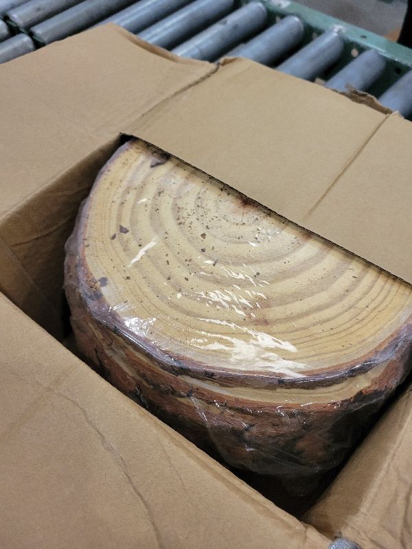 Photo 1 of 10 Pcs 8-10 Inch Unfinished Wood Slices for Centerpieces,Natural Wood Rounds for Crafts Rustic Wedding and Table Decorations,Wooden Discs with Tree Bark,Ideal for Crafts,Painting,and Holiday Decor