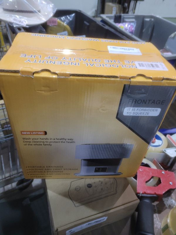 Photo 1 of 18L Portable Washing Machine, Foldable Mini Washer with 3 Modes, Small Laundry Washer for Clothes, Underwear, Apartments and Travel (Blue)