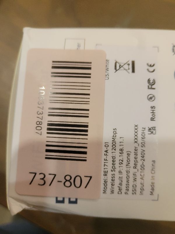 Photo 1 of 1200Mbps WiFi Extender Signal Booster for Home, Dual Band 5GHz/2.4GHz Wireless Internet Repeater with 4 External Antennas, Covers Up to 3600 Sq.ft & Supports 80 Devices, AP Mode with Ethernet Port