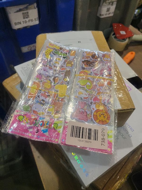 Photo 1 of 24 Sheets(400+) Animal 3D Puffy Stickers for Toddlers Kids, Bulk Preschool Sticker Sheets for Reward, Craft, Scrapbooking