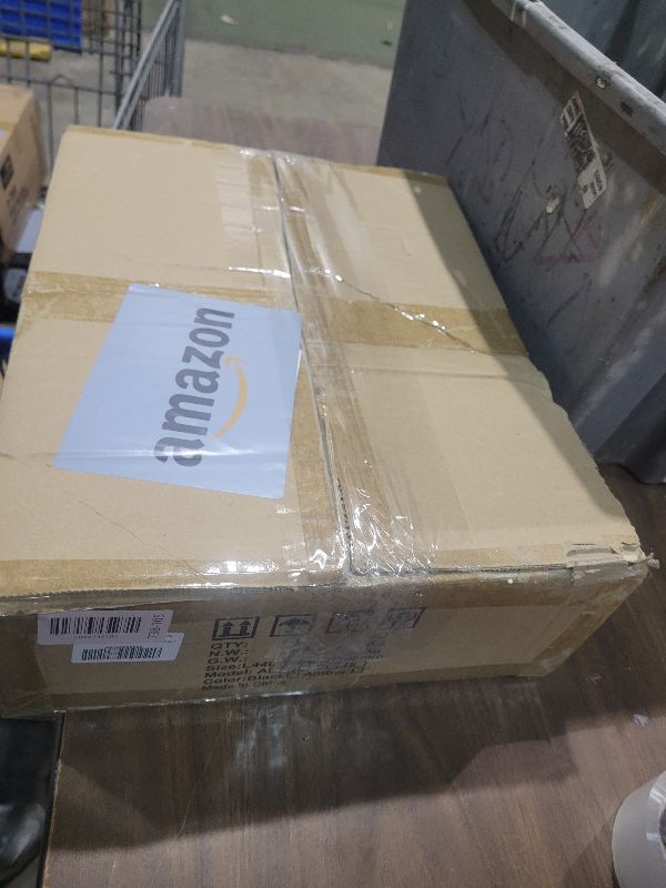 Photo 1 of 17In(W) x19In(H) Round End Table Heavy Duty Modern Side Table Stable Sofa Side Table Marble Base Accent Coffee Table Nightstand for Living Room Bedroom-Amber