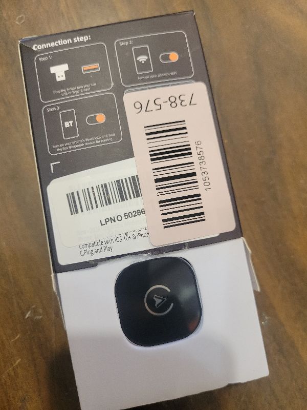 Photo 1 of ?2026 Upgarded?Wireless CarPlay Adapter for iPhone, Mini USB Design for Cars with Wired CarPlay, Fast Connection,5.8GHz WiFi,No Delay, Compatible with iOS 10+ & iPhone 6+, USB/Type C,Plug and Play
