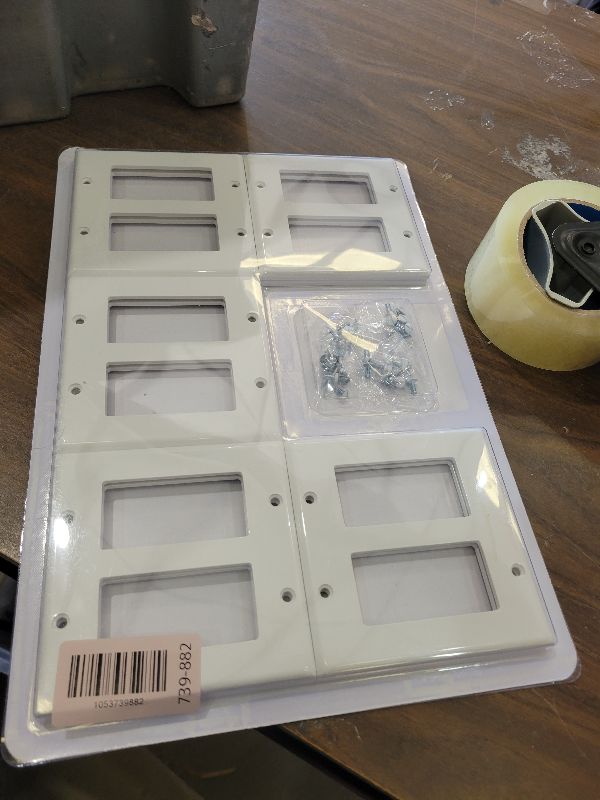Photo 1 of [10 Pack] BESTTEN Decorator Wall Plate, 2 Gang Standard Size Outlet Cover for GFCI and USB Receptacles, H4.53” x W4.57”, Unbreakable Polycarbonate Material, UL Listed, White