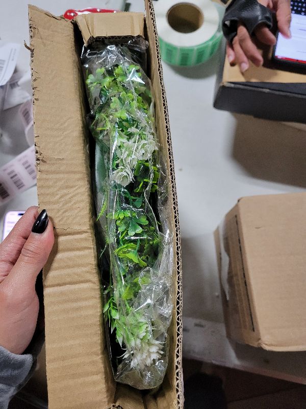 Photo 1 of 16" St Patricks Day Wreath for Front Door - 28 Clover Green Lights Battery Operated Shamrock Wreath with Bow, Spring Artificial Wreath Irish St Patricks Day Decoration for Wall Window Porch Home