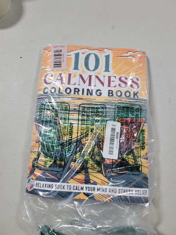 Photo 1 of 101 CALMNESS: Adult Coloring Book — Relaxing Book to Calm your Mind and Stress Relief — Beautiful Designs of Animals, Landscape, Beach, House, Birds, Flowers, and more