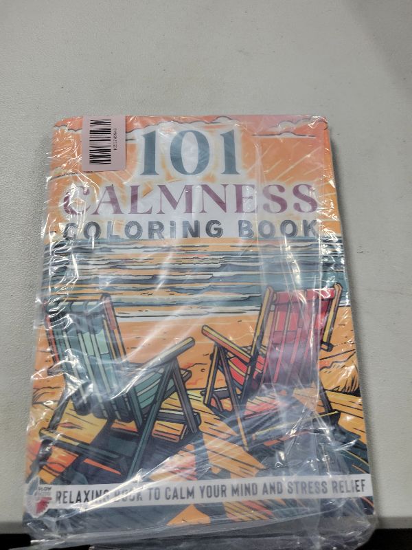 Photo 1 of 101 CALMNESS: Adult Coloring Book — Relaxing Book to Calm your Mind and Stress Relief — Beautiful Designs of Animals, Landscape, Beach, House, Birds, Flowers, and more