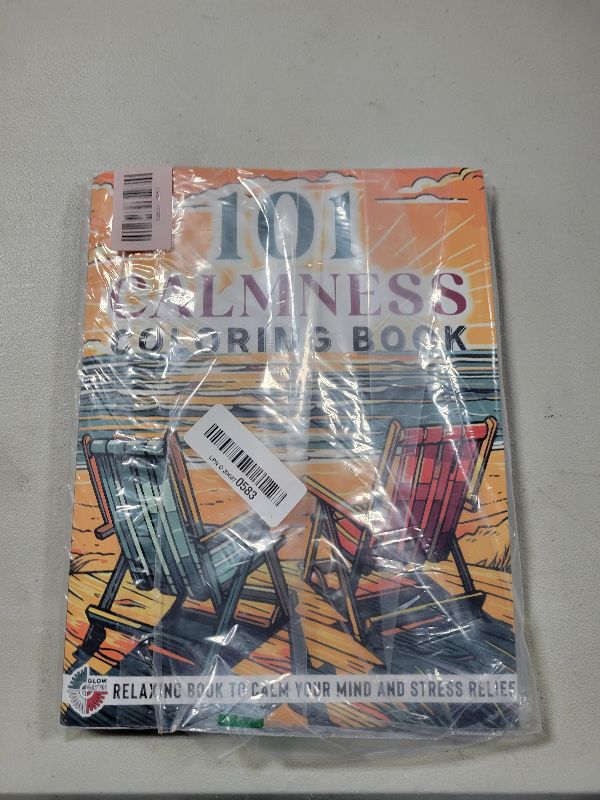 Photo 1 of 101 CALMNESS: Adult Coloring Book — Relaxing Book to Calm your Mind and Stress Relief — Beautiful Designs of Animals, Landscape, Beach, House, Birds, Flowers, and more