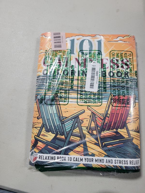 Photo 1 of 101 CALMNESS: Adult Coloring Book — Relaxing Book to Calm your Mind and Stress Relief — Beautiful Designs of Animals, Landscape, Beach, House, Birds, Flowers, and more