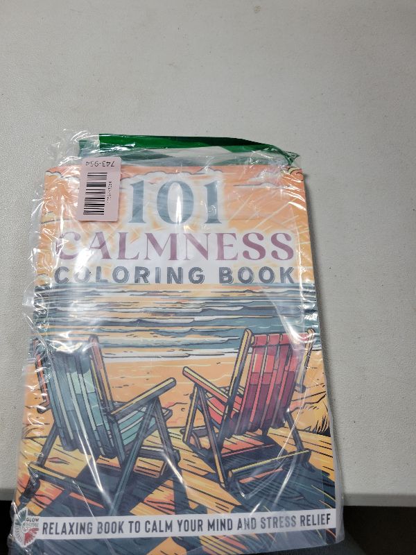 Photo 1 of 101 CALMNESS: Adult Coloring Book — Relaxing Book to Calm your Mind and Stress Relief — Beautiful Designs of Animals, Landscape, Beach, House, Birds, Flowers, and more