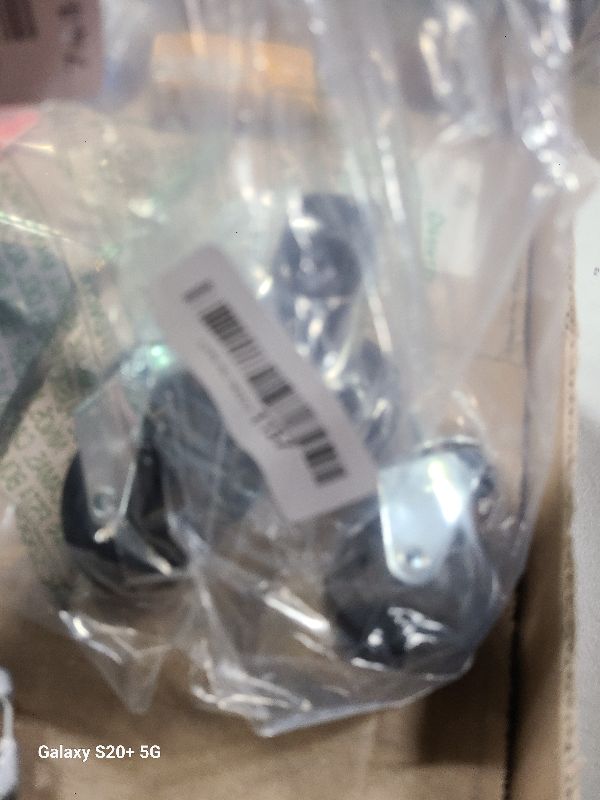 Photo 1 of 2 Inch Caster Wheels, 1/4 Inch Threaded Stem Swivel Casters with Brake, Quiet Rolling PVC Wheels for Furniture, Small Trolley, Utility Cart and Cabinet (Pack of 4 by AXL)