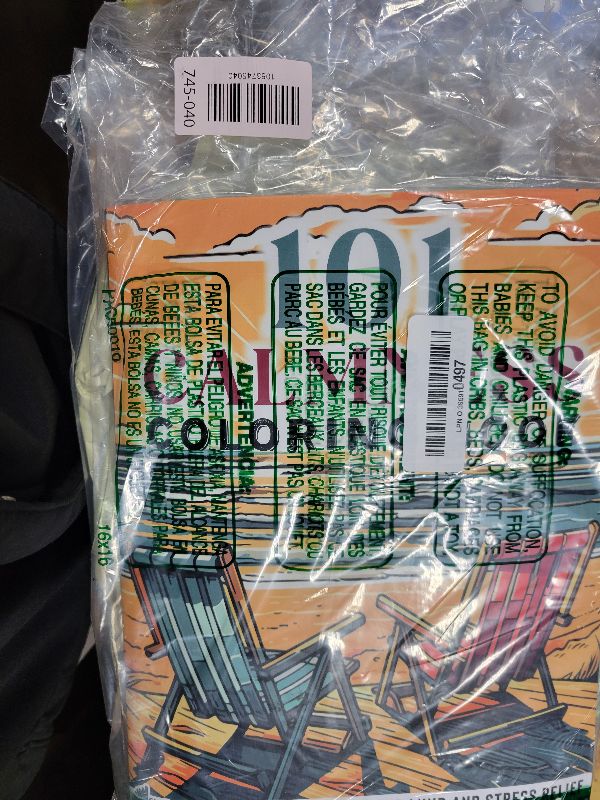 Photo 1 of 101 CALMNESS: Adult Coloring Book — Relaxing Book to Calm your Mind and Stress Relief — Beautiful Designs of Animals, Landscape, Beach, House, Birds, Flowers, and more