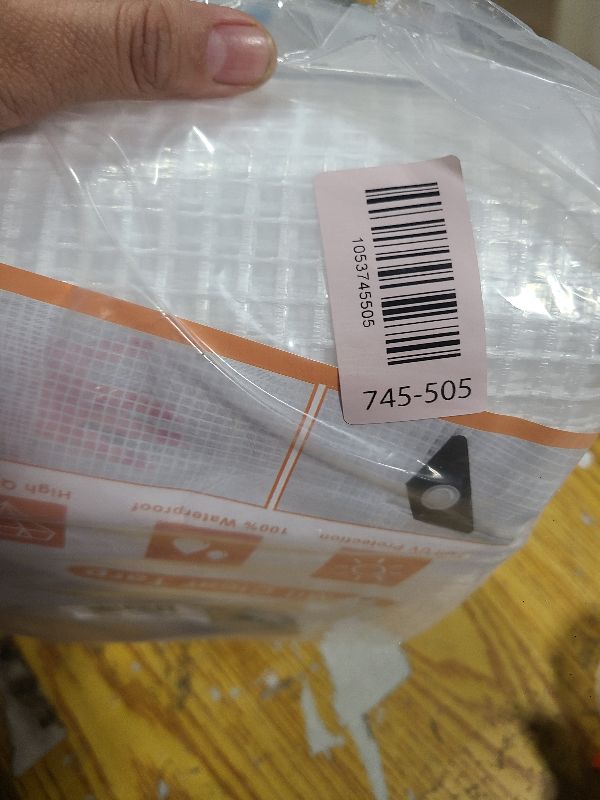 Photo 1 of 16 Mil Greenhouse Cover,Clear Plastic Tarps Heavy Duty Waterproof 10x20FT,UV Resistant Poly Clear Tarps with Grommets, Greenhouse Heavy Duty Tarp for Gardening, Farming, Nursery, Garden