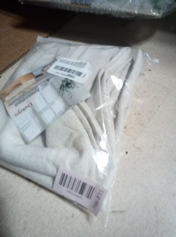 Photo 1 of 2 Panels 36 Inch Half Kitchen Curtains Sets for Bathroom RV Campers, Farmhouse Natural Linen Drapes Non-See-Through Privacy Short Windows Curtains 36 Inch Length Rod Pocket W30xL36