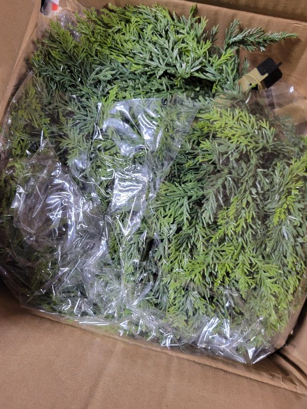 Photo 1 of 2 Pack Artificial Cedar Topiary Ball Trees, 23.2" UV-Resistant Fake Cypress Plants with Ground Spikes, Realistic Evergreen Artificial Topiary Cedar Bushes for Indoor/Outdoor Front Porch & Garden Decor