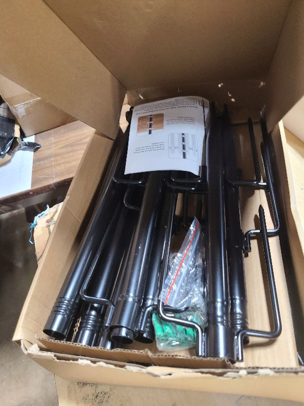 Photo 1 of 10Ft String Light Poles 4 Pack,Light Poles for Outside Lights,Outdoor with Fence Brackets Hanging Lights,Metal Stand Deck Patio Backyard