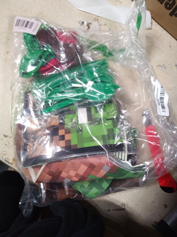 Photo 1 of 134Pcs Pixel Birthday Party Supplies for Birthday Decorations Serves 24 Guests